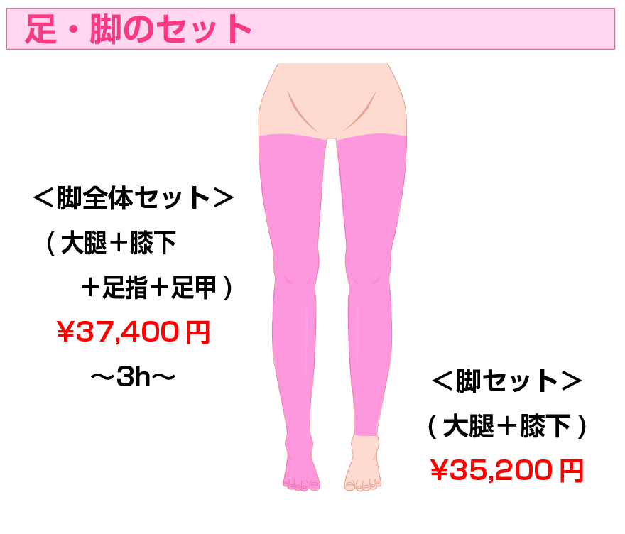 胴体のセット | 医療レーザー脱毛