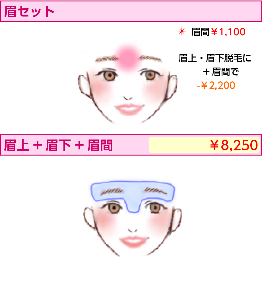 眉セット | 医療レーザー脱毛