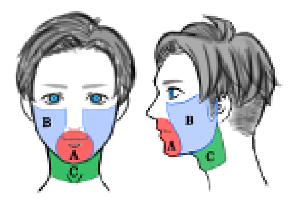 女性の顔範囲 | 医療レーザー脱毛